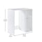 Flash Furniture Lotus Mini Fridge Bookshelf Storage Station Organizer with Cubbies in White NAN-17300-WH-GG - alternate 8